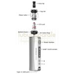 Kit complet tigara electronica marca Vaporesso GTX One Silver